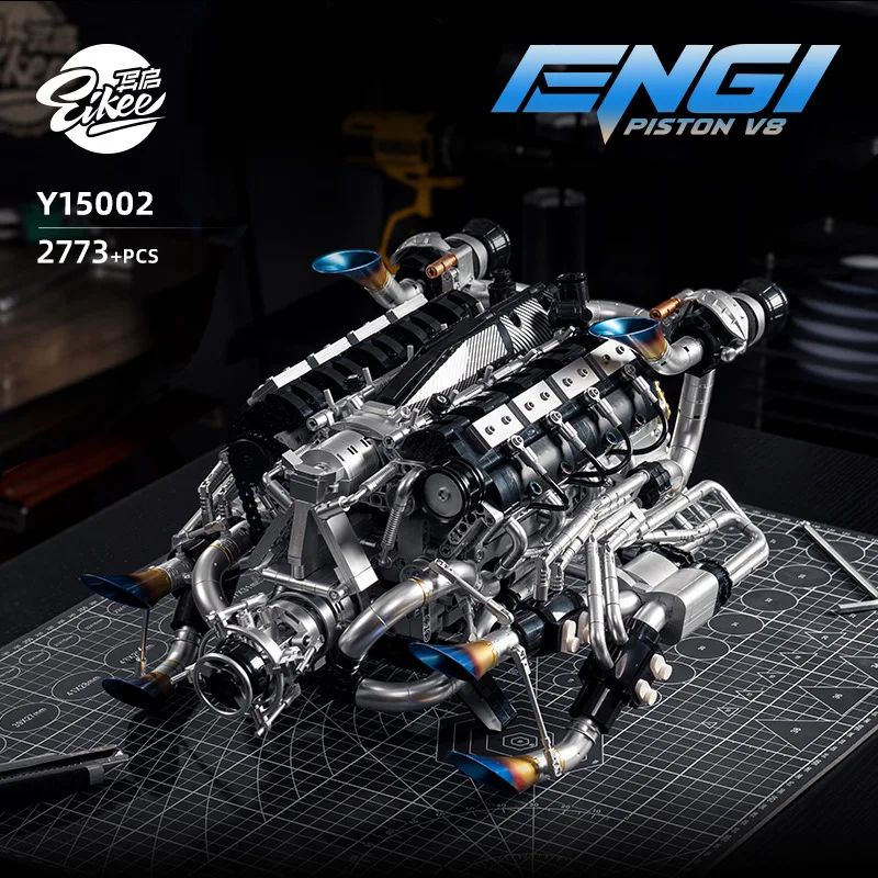Stem Robotics Kit - 성인을 위한 V8 엔진 조립 키트,