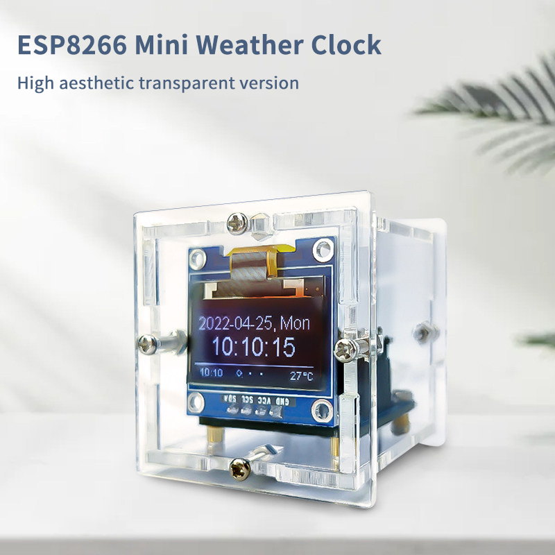 ESP8266 미니 날씨 시계 키트 DIY 납땜 프로젝 - Electronics Project Kit 리뷰 및 가격