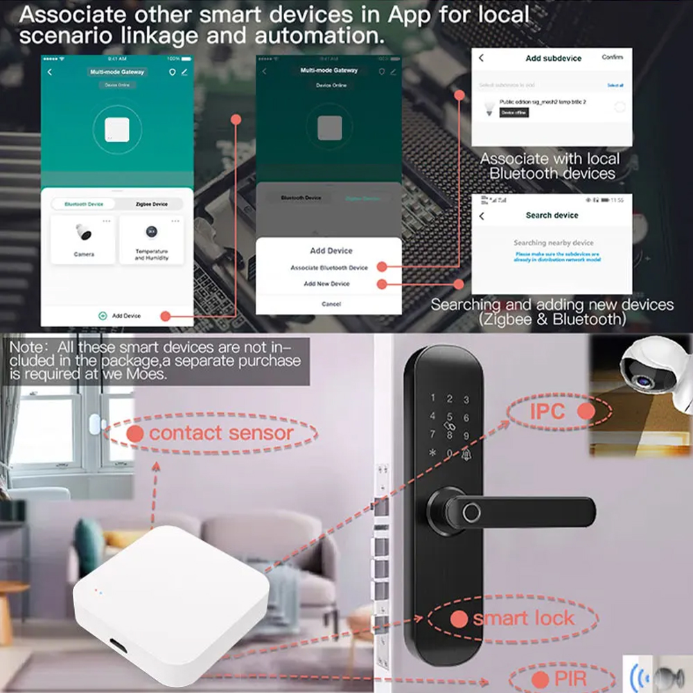 Tuya Zigbee 블루투스 멀티 모드 게이트웨이 허 - Smart Home Automation Kit 리뷰 및 가격