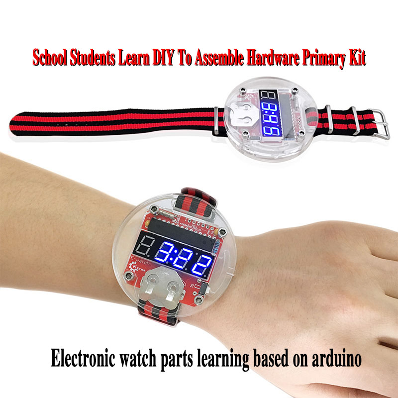 단일 칩 LED 키트 시계, DIY 빅 타임 전자 시계 - Microcontroller Kit 리뷰 및 가격