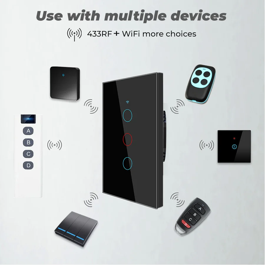 Tuya WiFi 스마트 스위치는 중성선이 있거나 없이 - Smart Light Switch Wifi 리뷰 및 가격