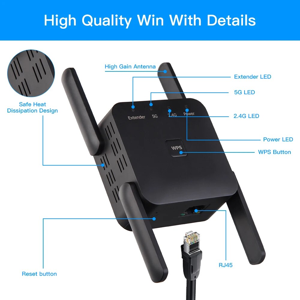 무선 범위 확장기 신호 증폭기, 홈 오피스용 와이파이  - Wifi Smart Plug 리뷰 및 가격