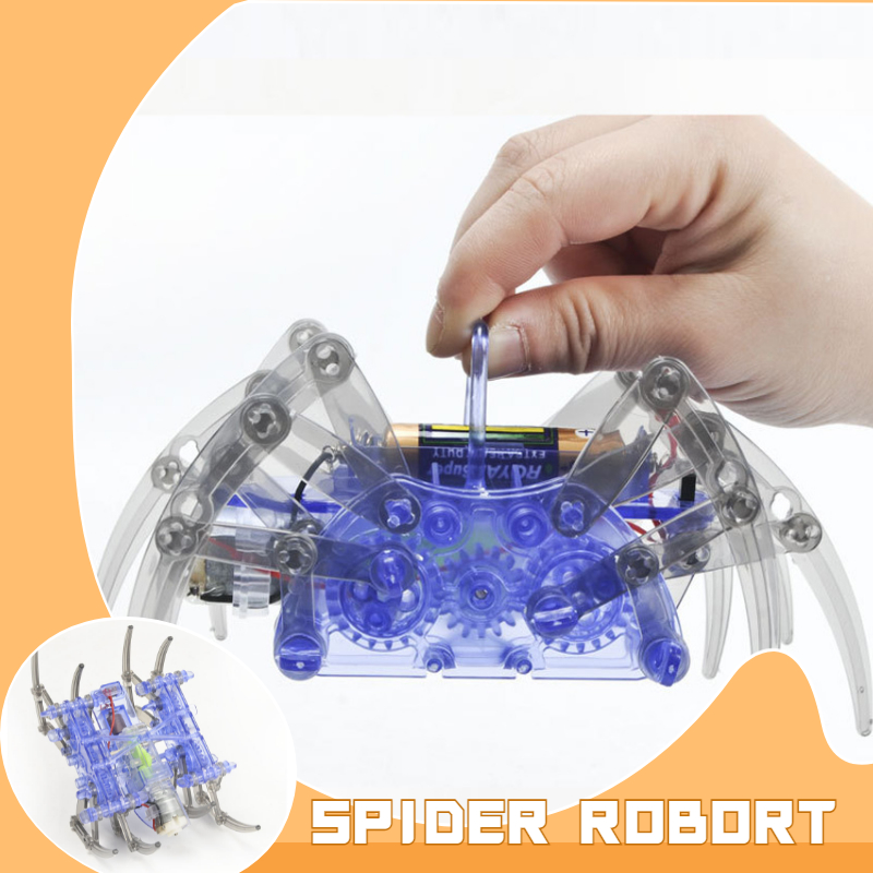 뜨거운 판매 새로운 전기 로봇 거미 장난감 DIY 교육 - Stem Robotics Kit 리뷰 및 가격