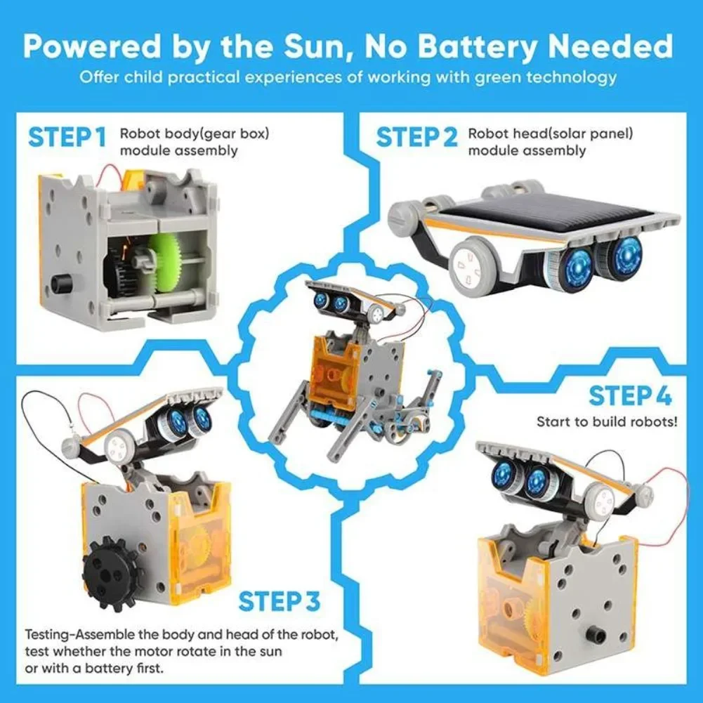 13 in 1 태양열 구동 로봇 과학 키트 DIY 빌딩 - Electronics Project Kit 리뷰 및 가격