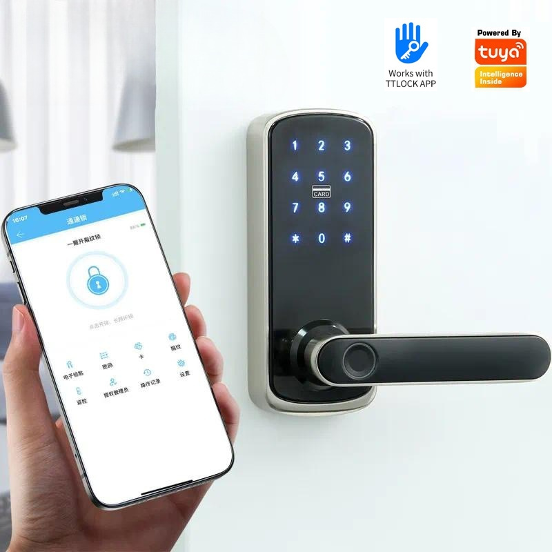 투야(Tuya) Wi-Fi 비밀번호 및 지문 인식 잠금 - Smart Door Lock Wifi 리뷰 및 가격